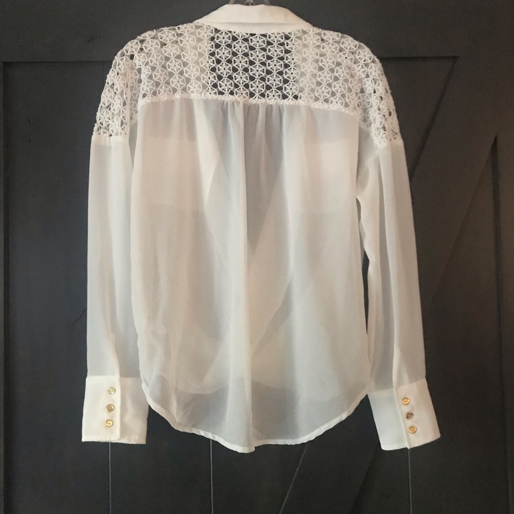 🔵2/$25 XOXO Sheer Blouse - Picture 2 of 3